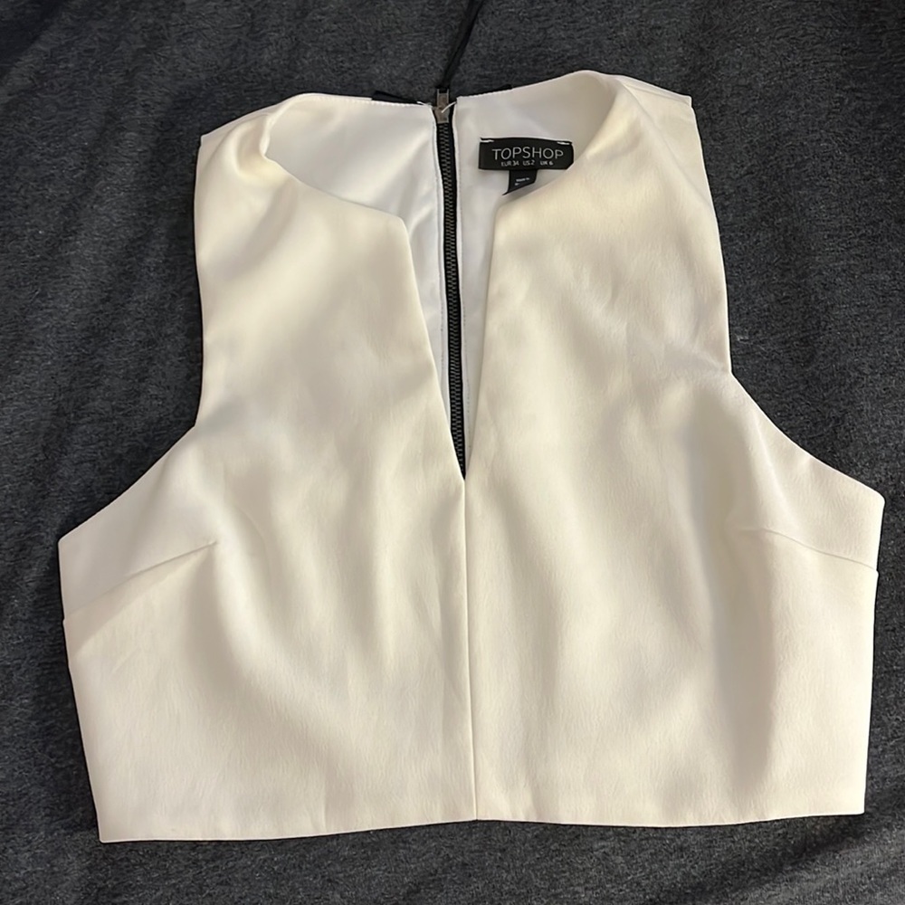Topshop cropped blouse
